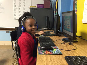 Child at computer